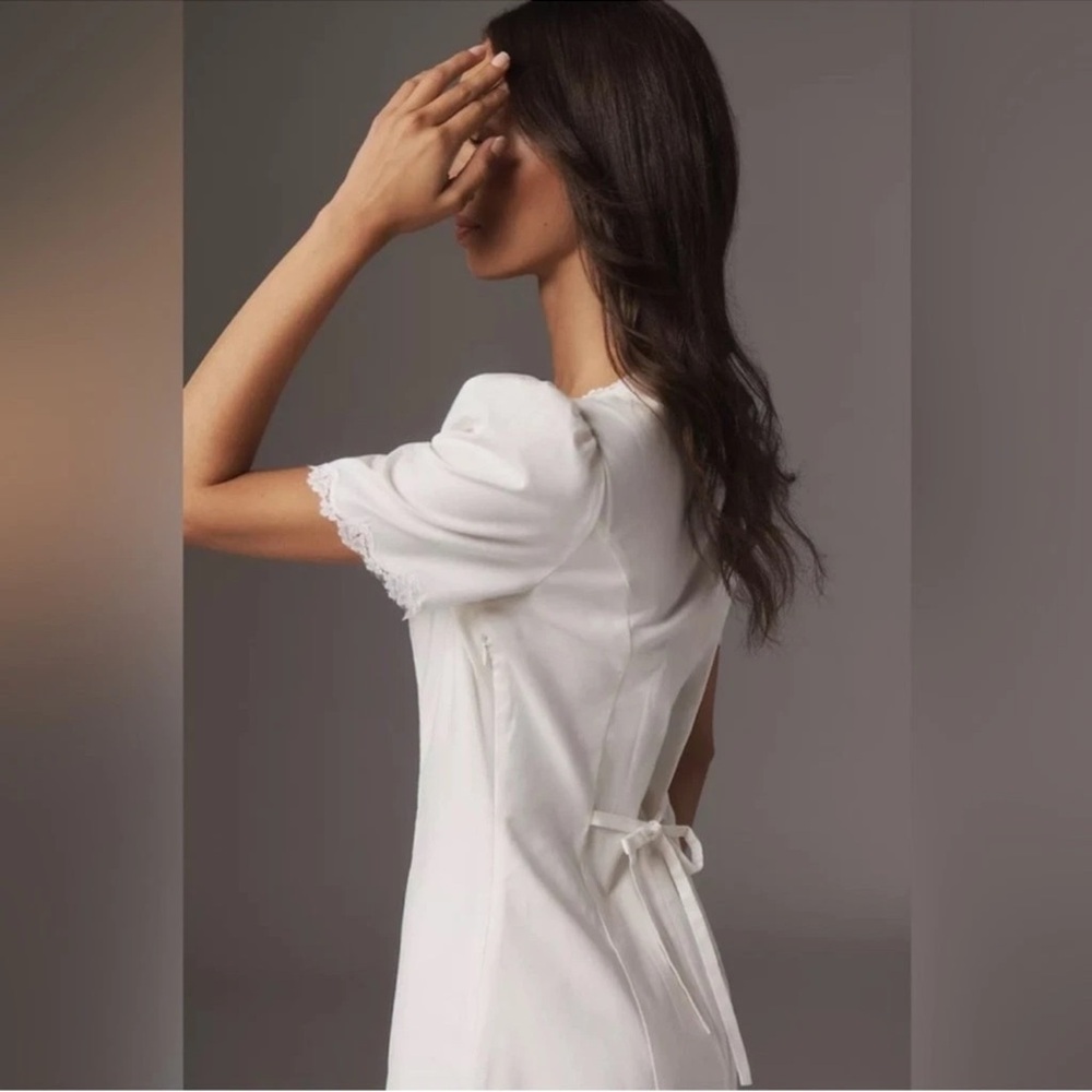 Anthropologie x Reformation Alisa Button Front Cotton Midi Dress-12 - NWT - Picture 2 of 4